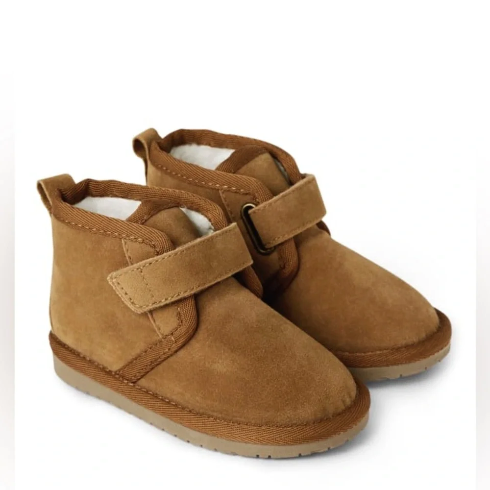 ♥️ New Gymboree Boys Suede Boots - Tan - Toddler Boys Size 7